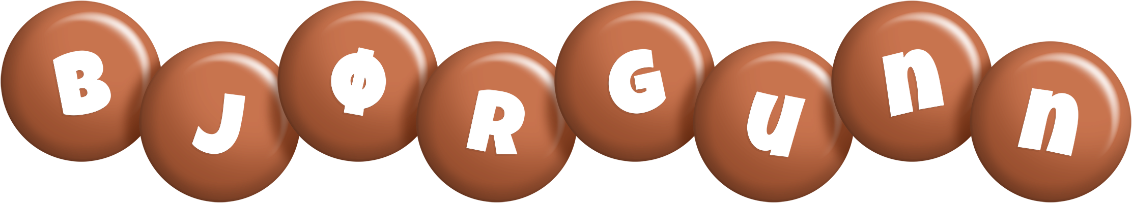 Bjørgunn candy-brown logo
