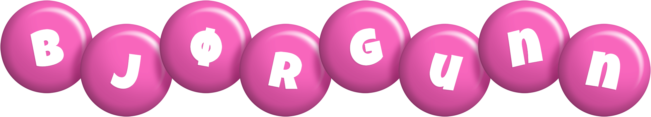 Bjørgunn candy-pink logo