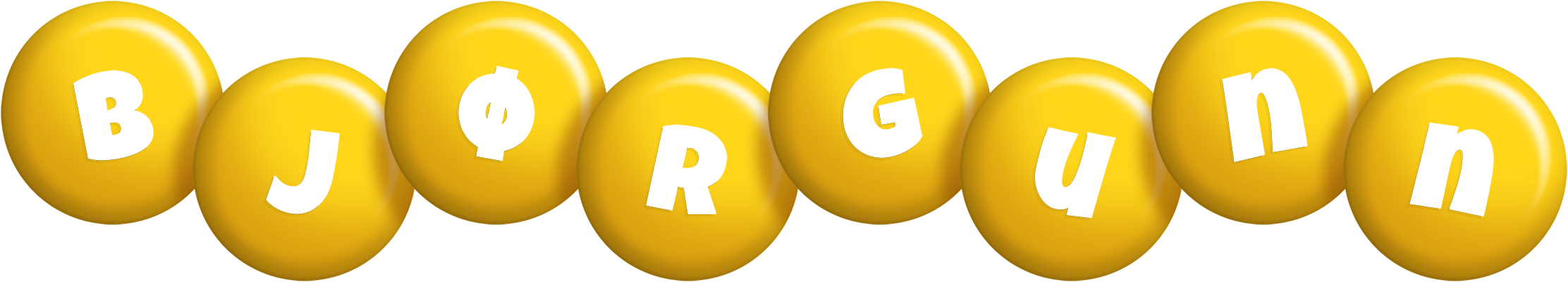 Bjørgunn candy-yellow logo