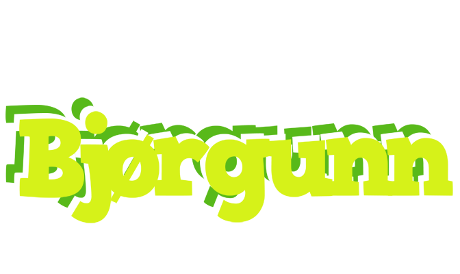 Bjørgunn citrus logo