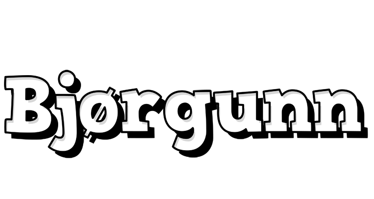 Bjørgunn snowing logo
