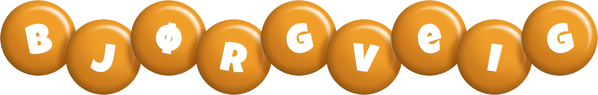 Bjørgveig candy-orange logo