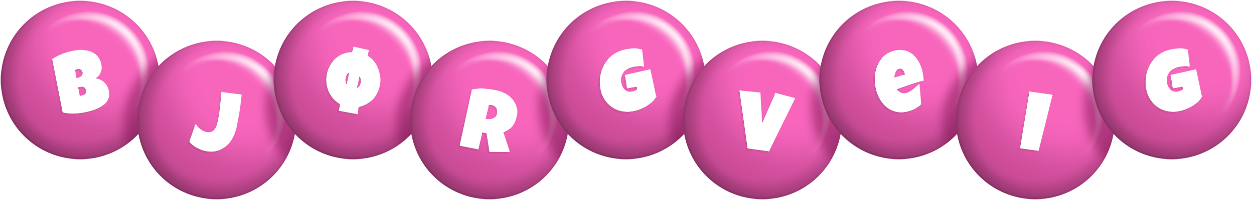 Bjørgveig candy-pink logo