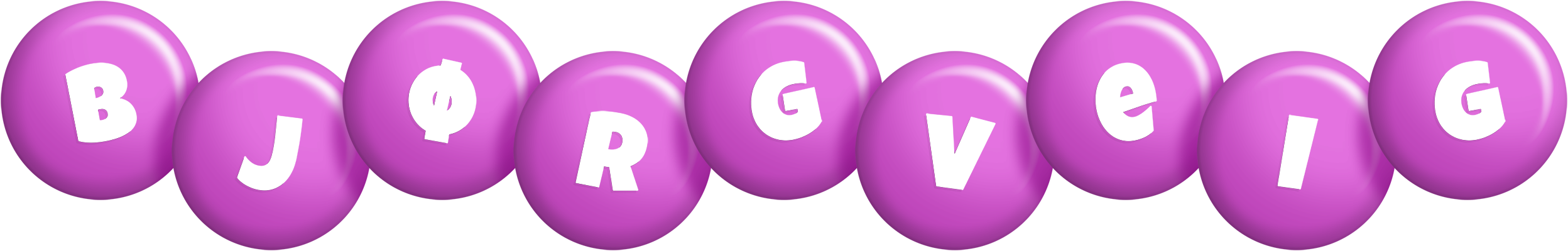 Bjørgveig candy-purple logo