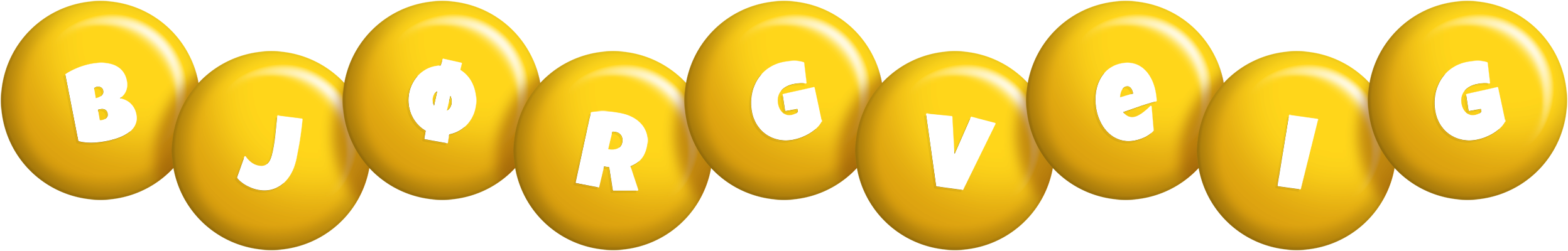 Bjørgveig candy-yellow logo