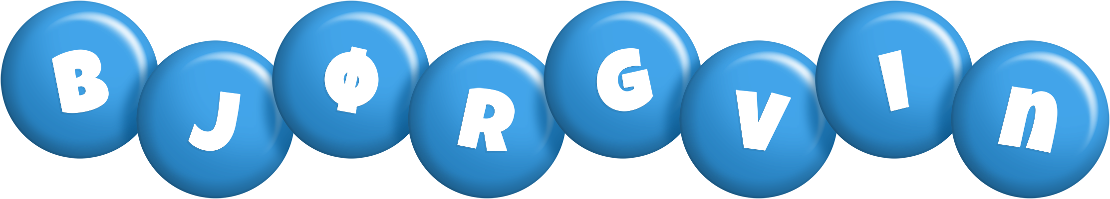 Bjørgvin candy-blue logo
