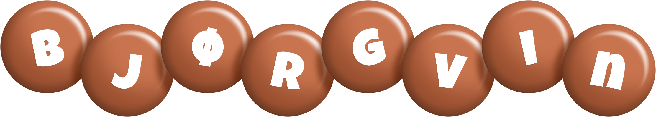 Bjørgvin candy-brown logo