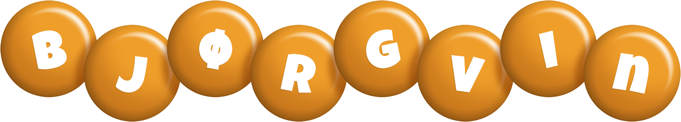 Bjørgvin candy-orange logo