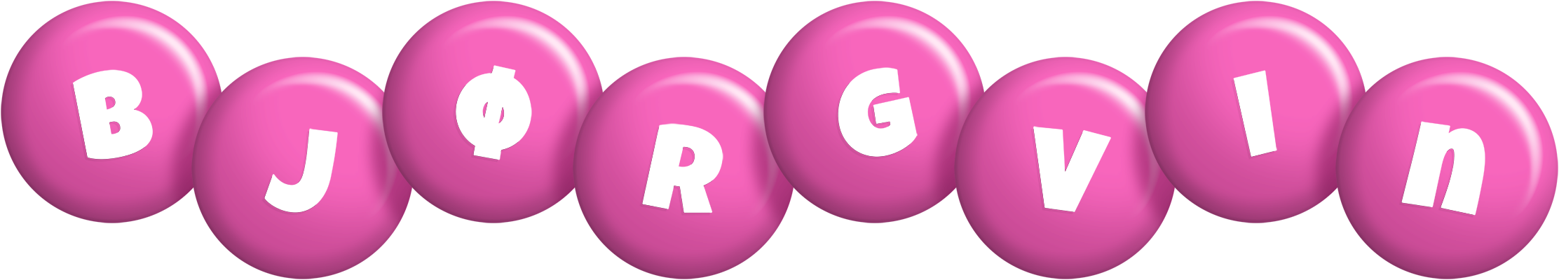 Bjørgvin candy-pink logo