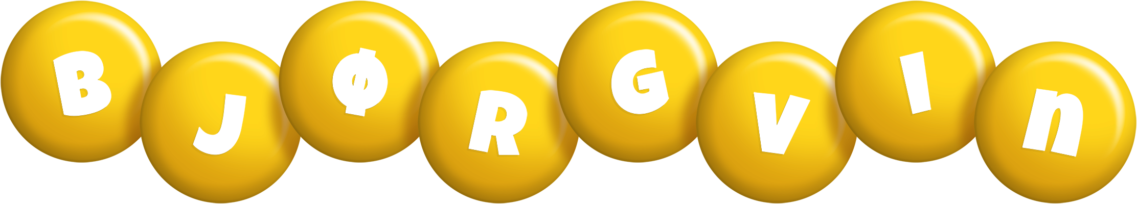 Bjørgvin candy-yellow logo