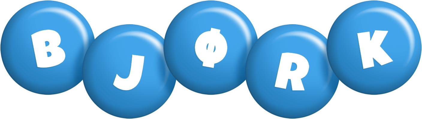 Bjørk candy-blue logo
