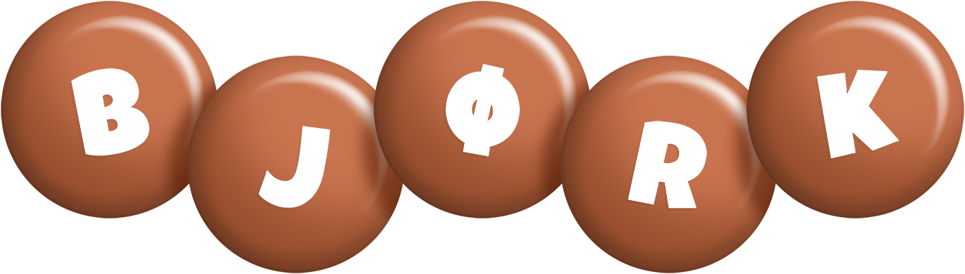 Bjørk candy-brown logo