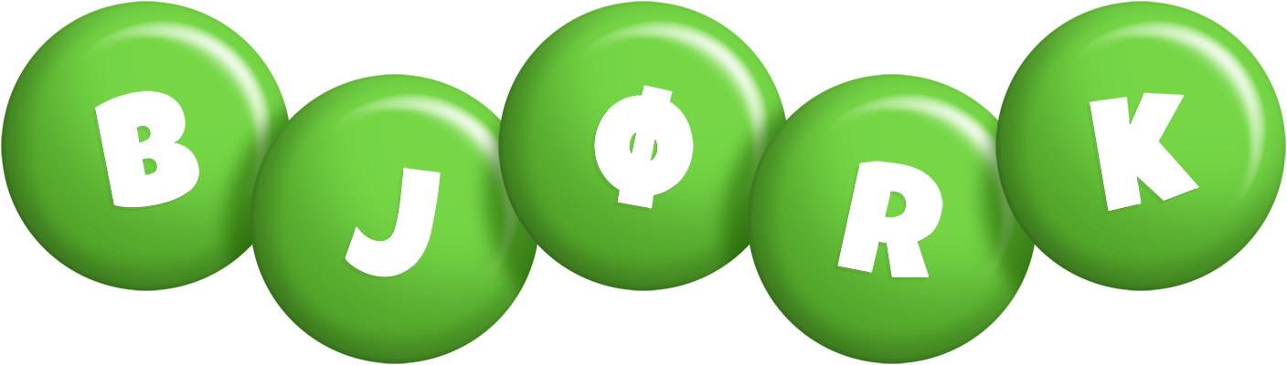 Bjørk candy-green logo