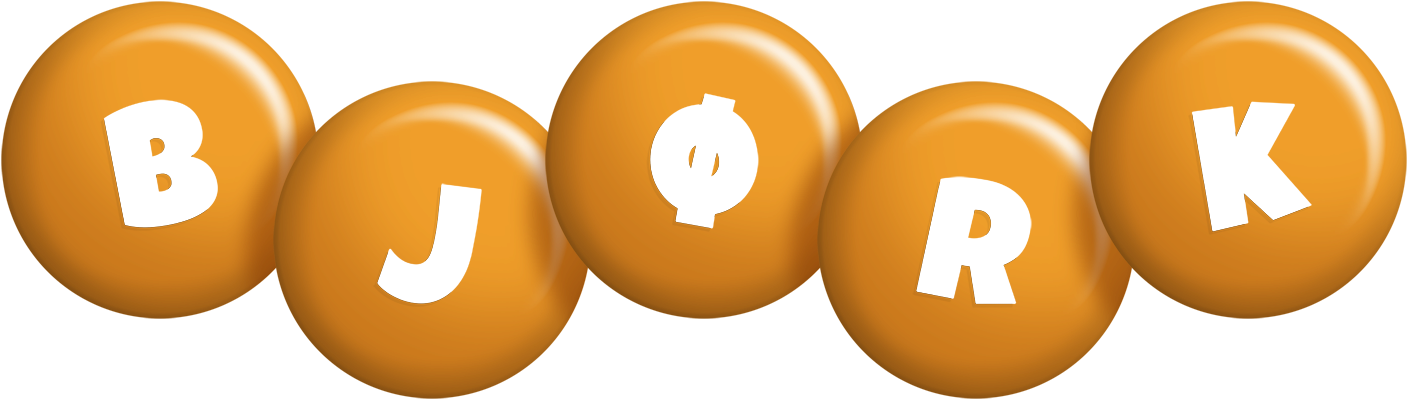 Bjørk candy-orange logo