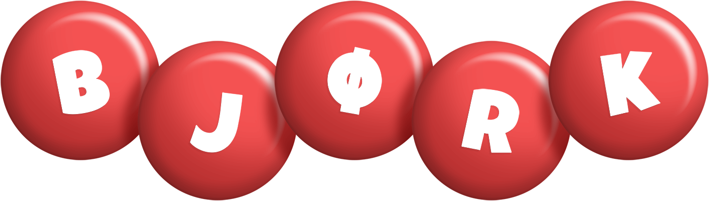 Bjørk candy-red logo