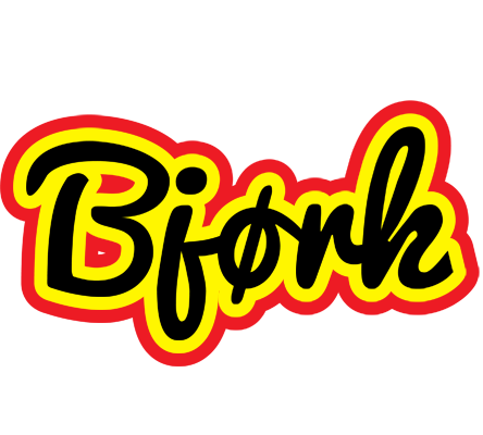Bjørk flaming logo