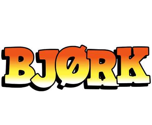 Bjørk sunset logo