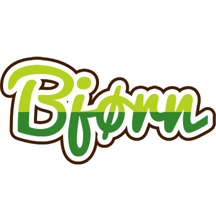 Bjørn golfing logo