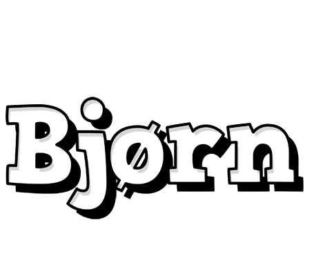 Bjørn snowing logo