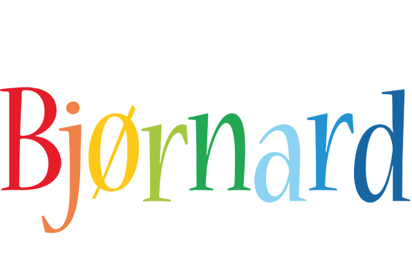 Bjørnard birthday logo