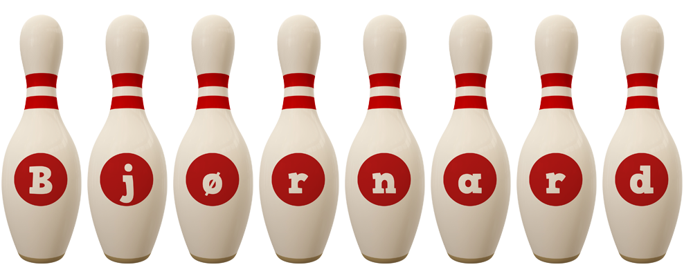 Bjørnard bowling-pin logo