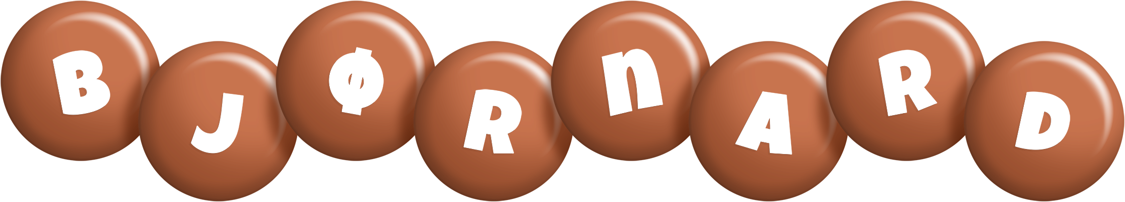 Bjørnard candy-brown logo