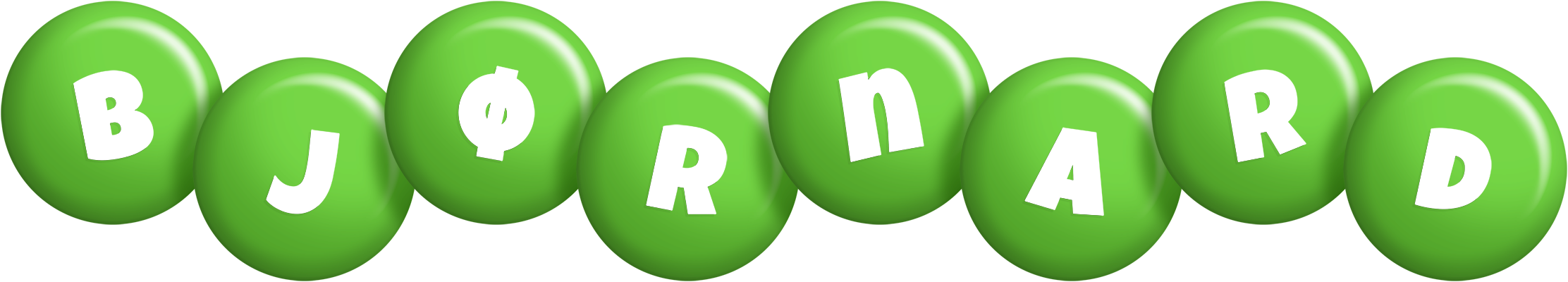 Bjørnard candy-green logo