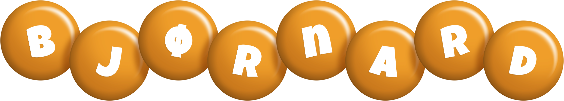 Bjørnard candy-orange logo