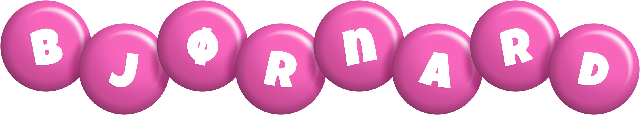 Bjørnard candy-pink logo