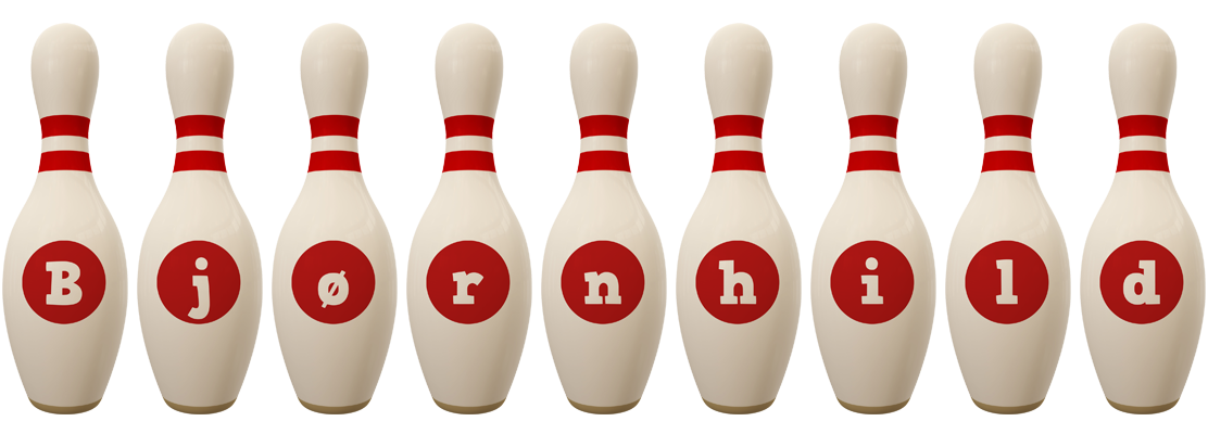 Bjørnhild bowling-pin logo