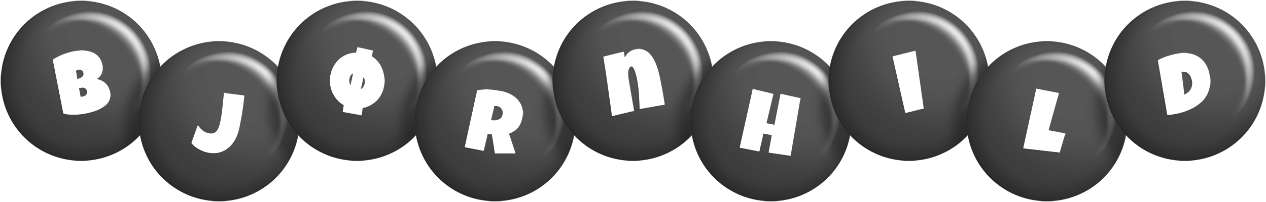 Bjørnhild candy-black logo