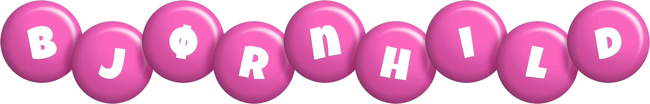 Bjørnhild candy-pink logo
