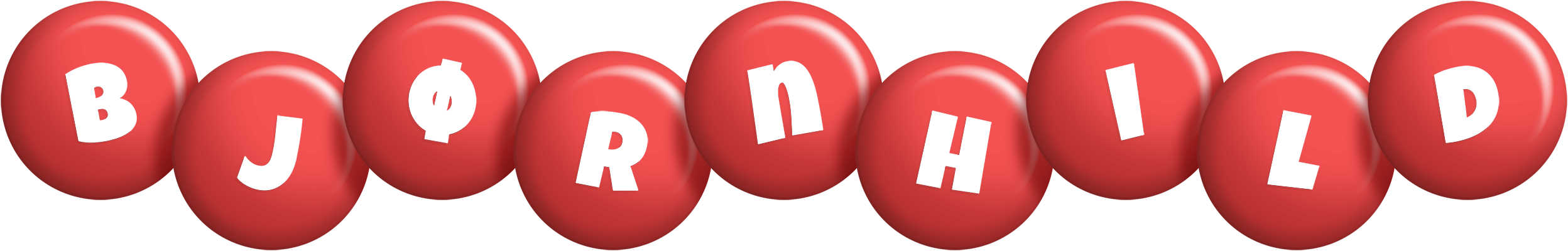 Bjørnhild candy-red logo