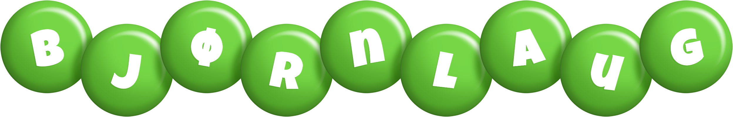 Bjørnlaug candy-green logo