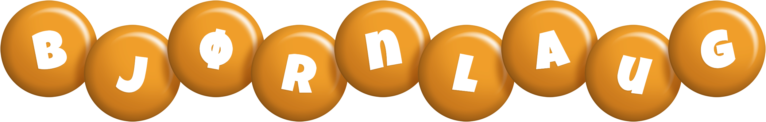 Bjørnlaug candy-orange logo