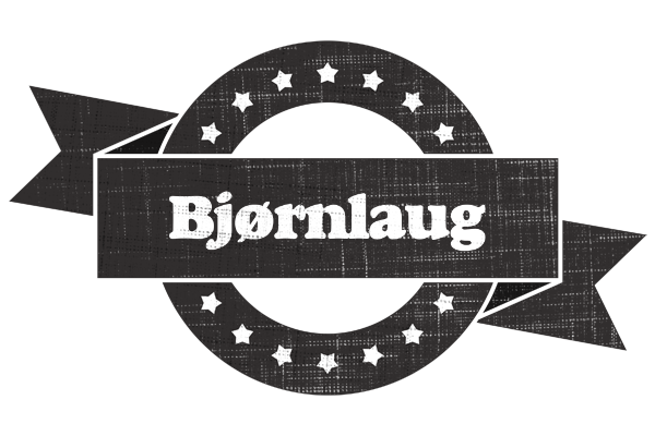 Bjørnlaug grunge logo
