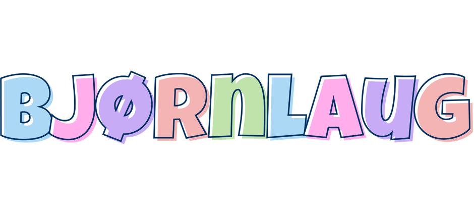 Bjørnlaug pastel logo