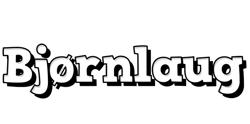 Bjørnlaug snowing logo