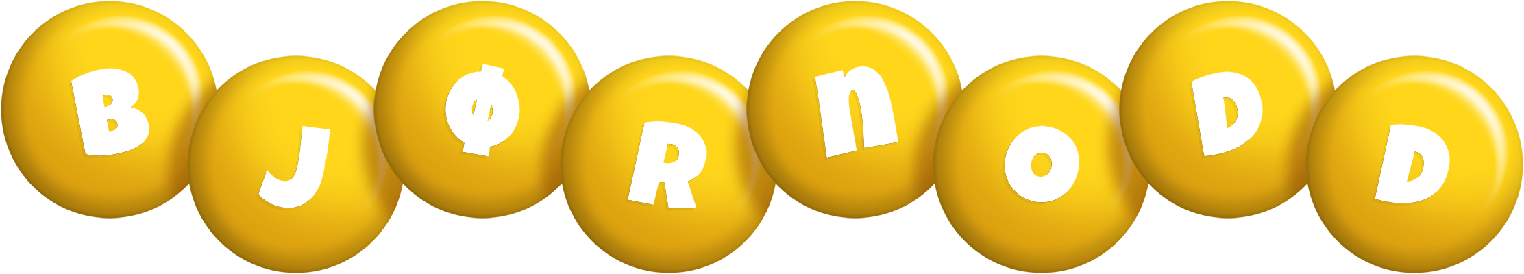 Bjørnodd candy-yellow logo