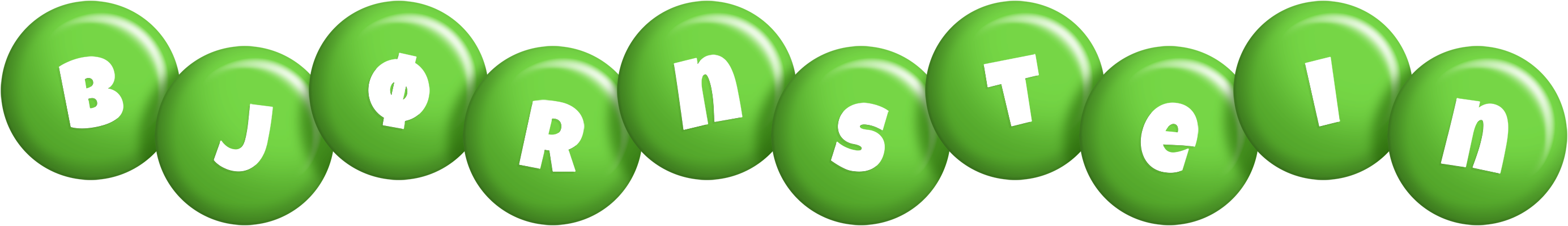 Bjørnstein candy-green logo