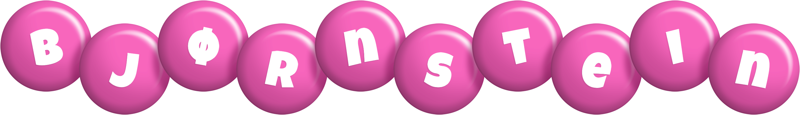 Bjørnstein candy-pink logo