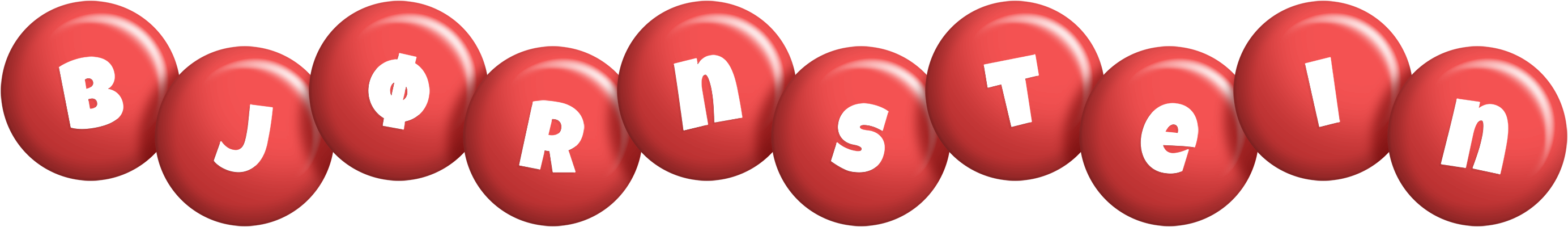 Bjørnstein candy-red logo