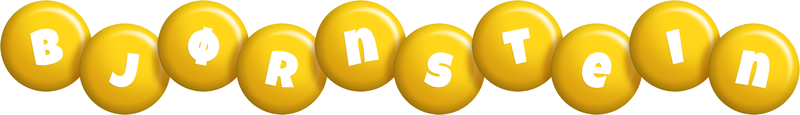Bjørnstein candy-yellow logo