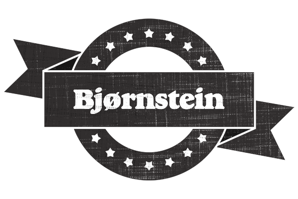 Bjørnstein grunge logo