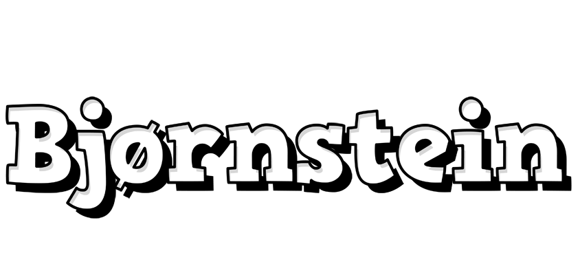 Bjørnstein snowing logo