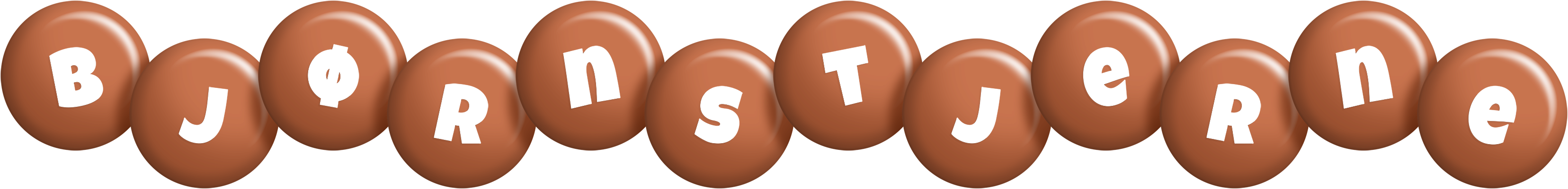 Bjørnstjerne candy-brown logo