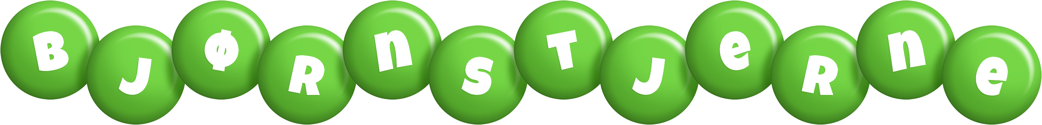 Bjørnstjerne candy-green logo