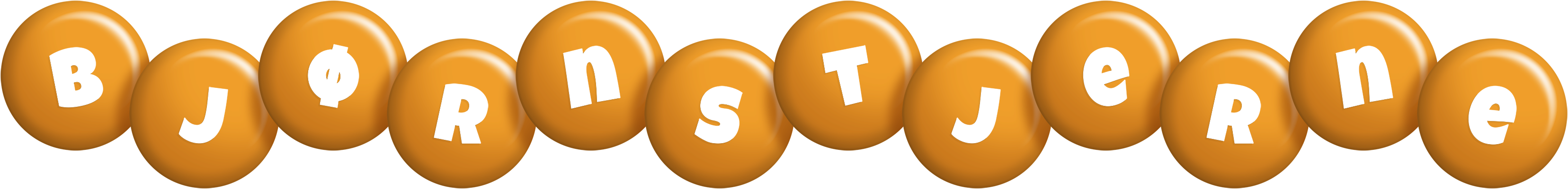 Bjørnstjerne candy-orange logo