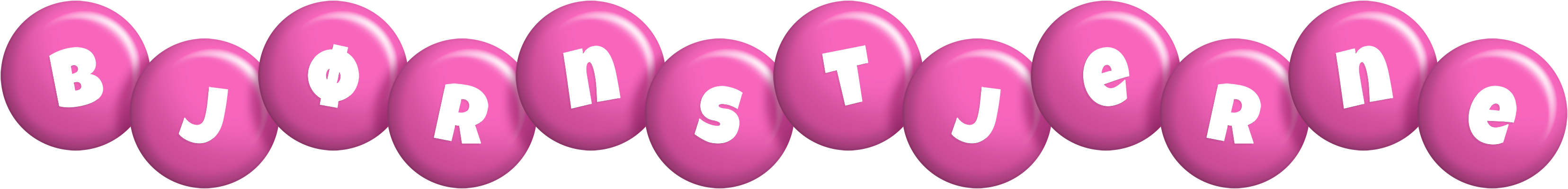 Bjørnstjerne candy-pink logo