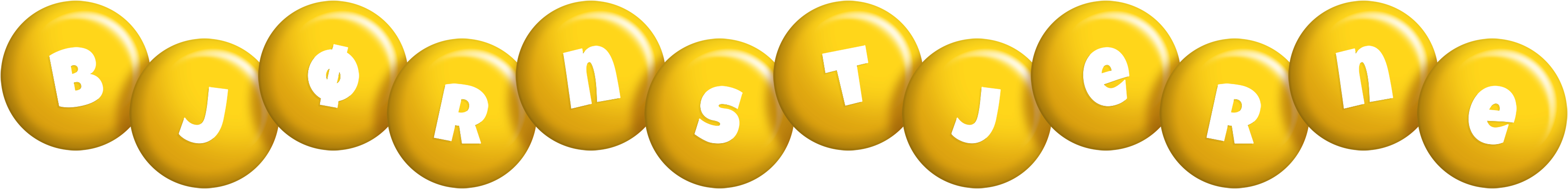Bjørnstjerne candy-yellow logo